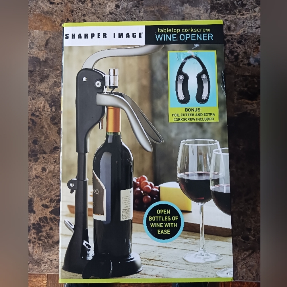 Sharper Image Tabletop Corkscrew Wine Opener